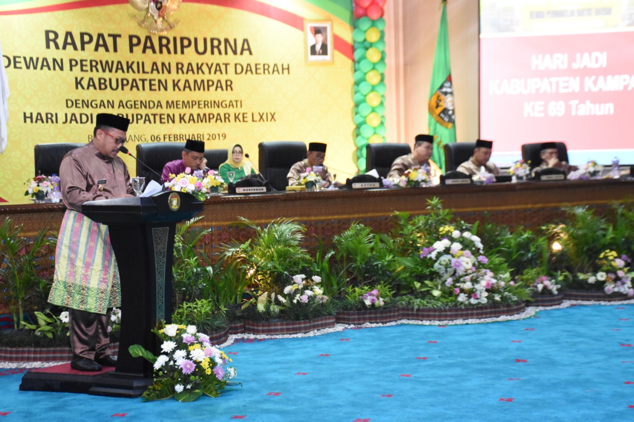 1549507898-RiauBertuah co-Plt Bupati Kampar Catur Sugeng Susanto, SH Saat Memberikan Sambutan